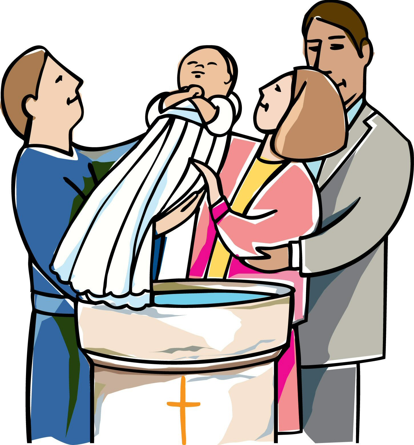 umc infant baptism clipart