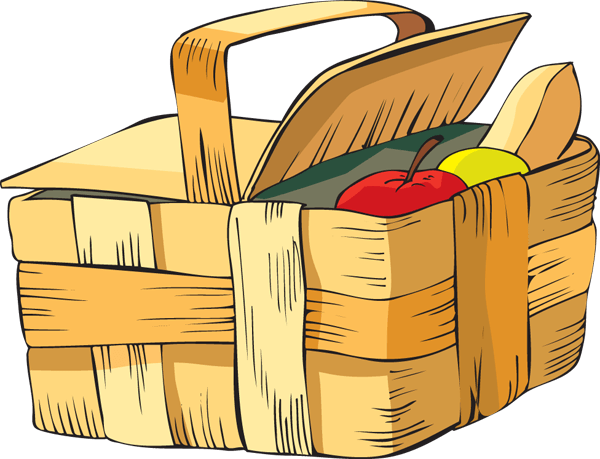 cute picnic basket clipart - Clip Art Library