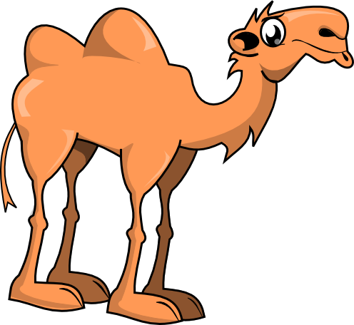 Cartoon Camel Illustration - Free Clipart for Educational & Creative Use