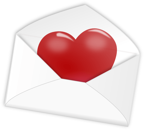 Heart in Envelope Icon - Love Message Symbol for Websites & Apps