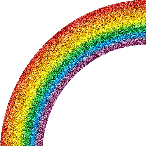 Glitter Rainbow Clipart