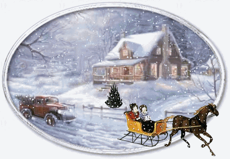 one horse open sleigh gif - Clip Art Library