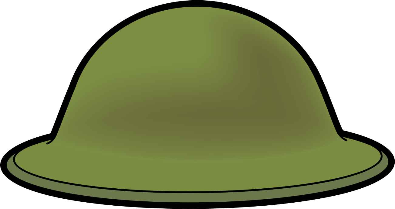 Military Helmet Illustration - Historical Combat Headgear Design
