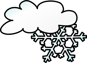 Snowy Weather Clipart Black And White