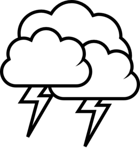 Free black and white weather clipart