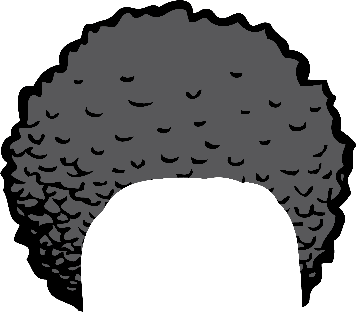 Afro Hair PNG File 