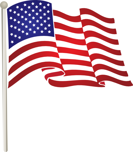 american flag no background