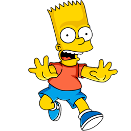 Bart Simpson Clipart Black And White - De Bart Simpson Sad - Free  Transparent PNG Clipart Images Download