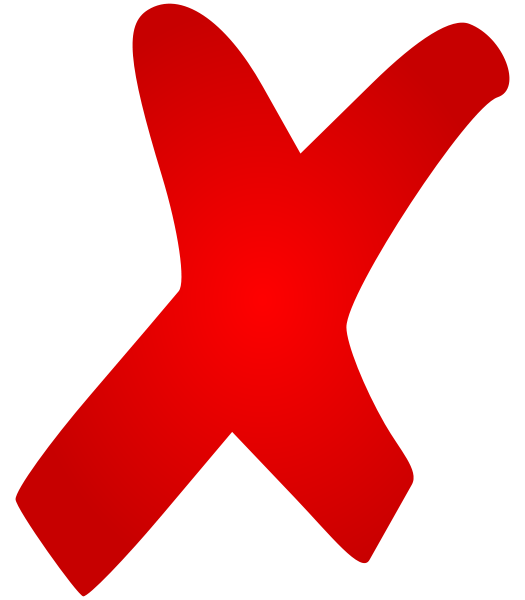 Red Cross Mark PNG Image 