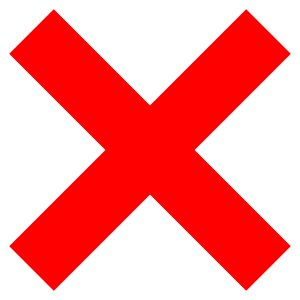 Red Cross Mark PNG 