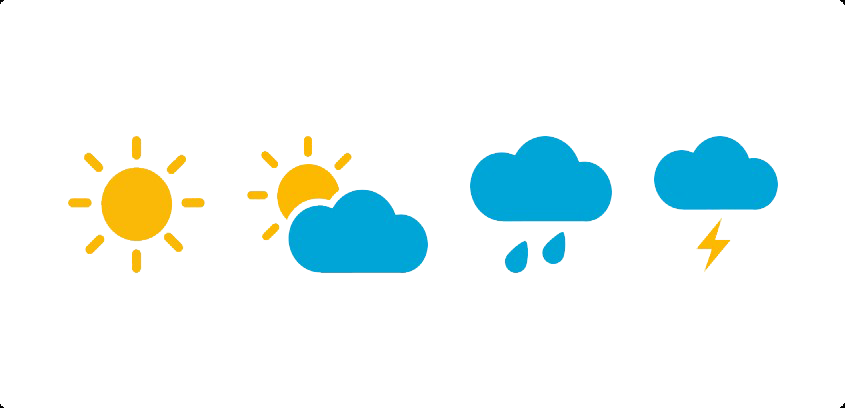 Weather Icon Clip Art Library