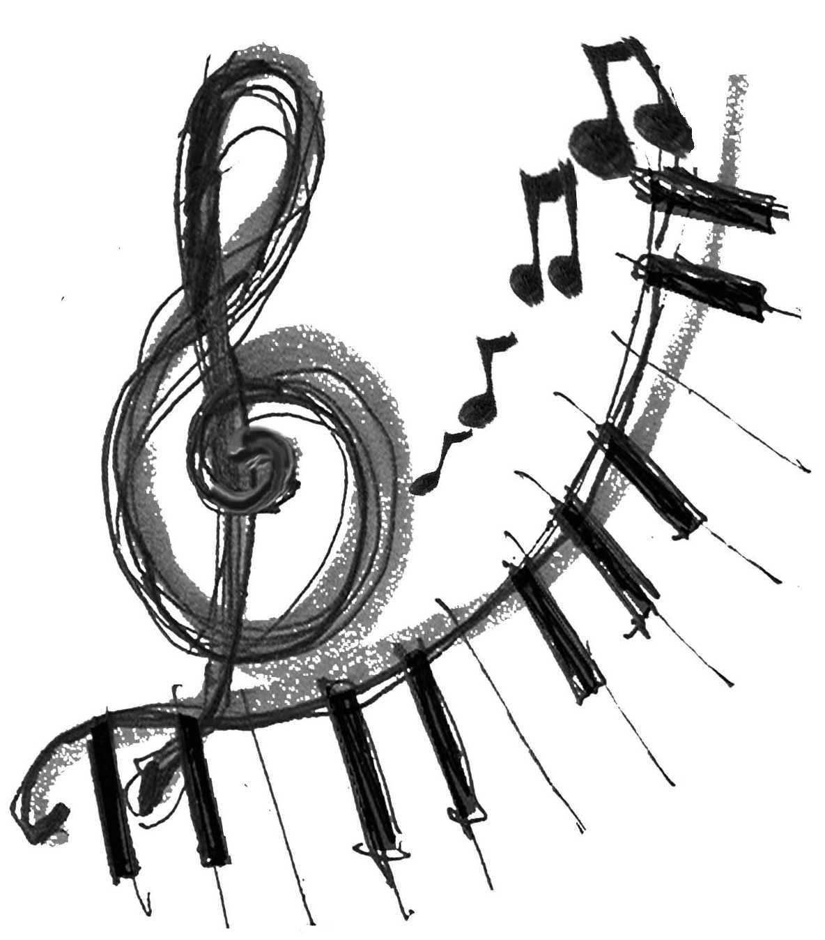Pix For  Music Notes Drawings
