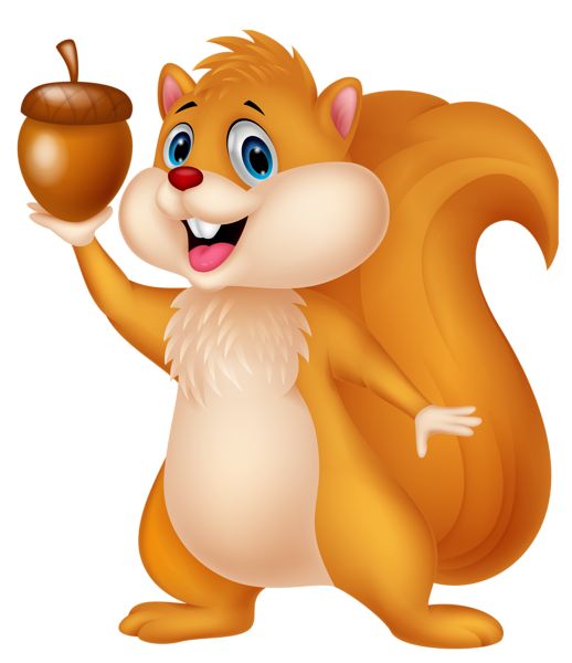 Squirrel Acorn Clipart | Forest animals activities | Clipart library