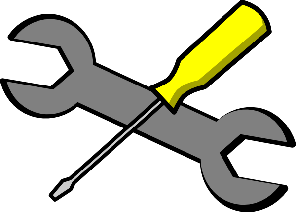 Screwdriver And Wrench Icon clip art - vector clip art online 
