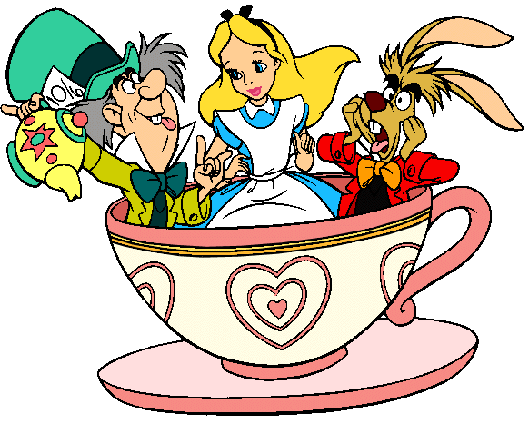 Alice In Wonderland Mad Hatter Tea Party Clip Art Images 