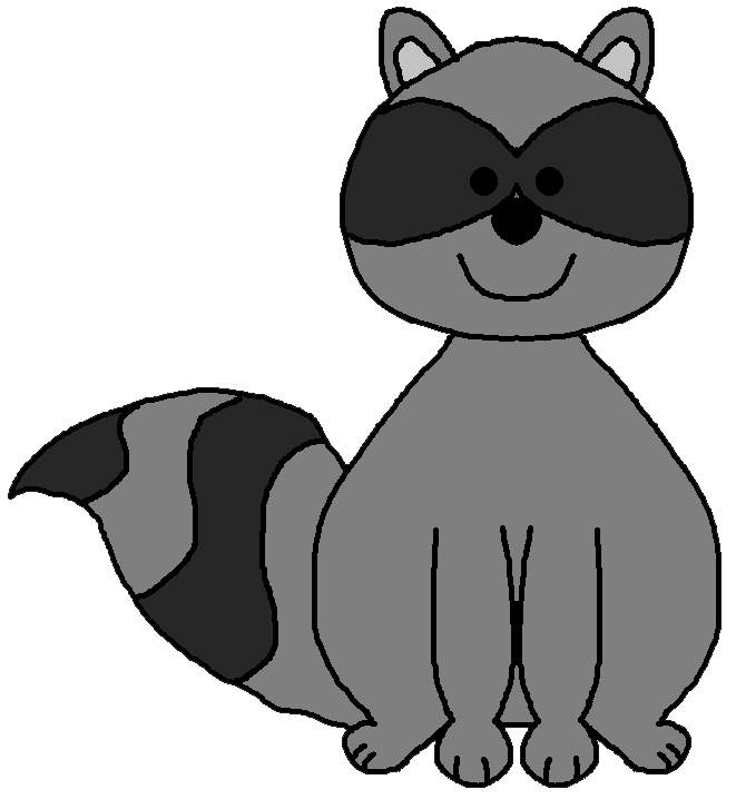 Raccoon Clipart Black And White | Clipart library - Free Clipart Images