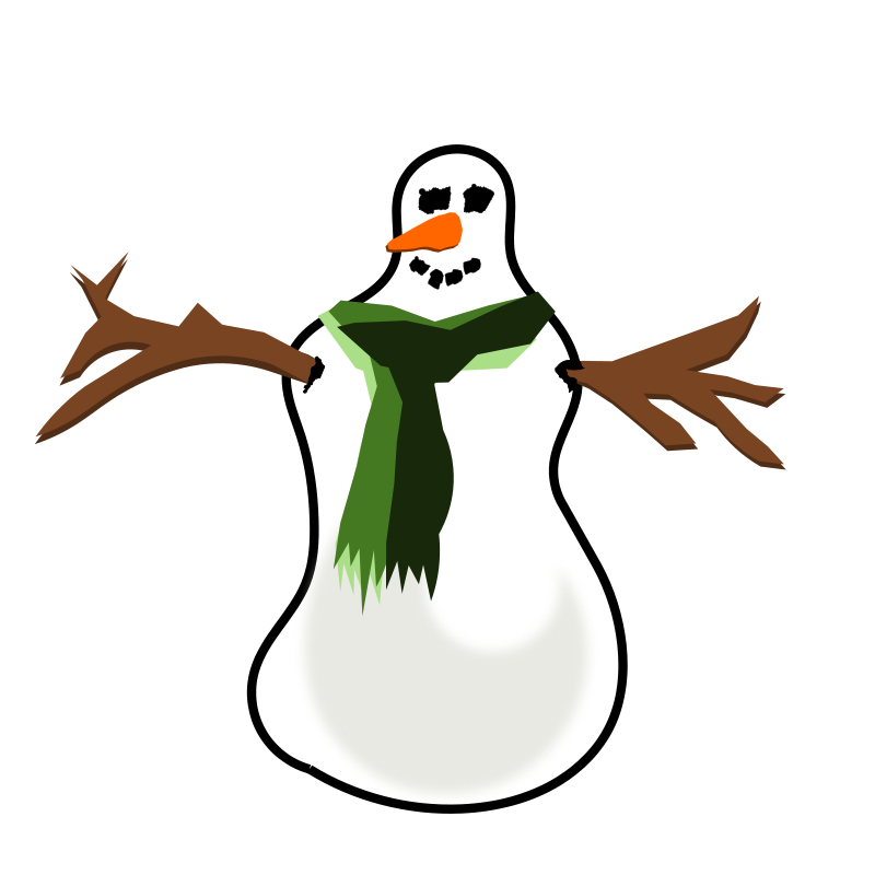 Friendly Cartoon Snowman Illustration - Free Download & Usage