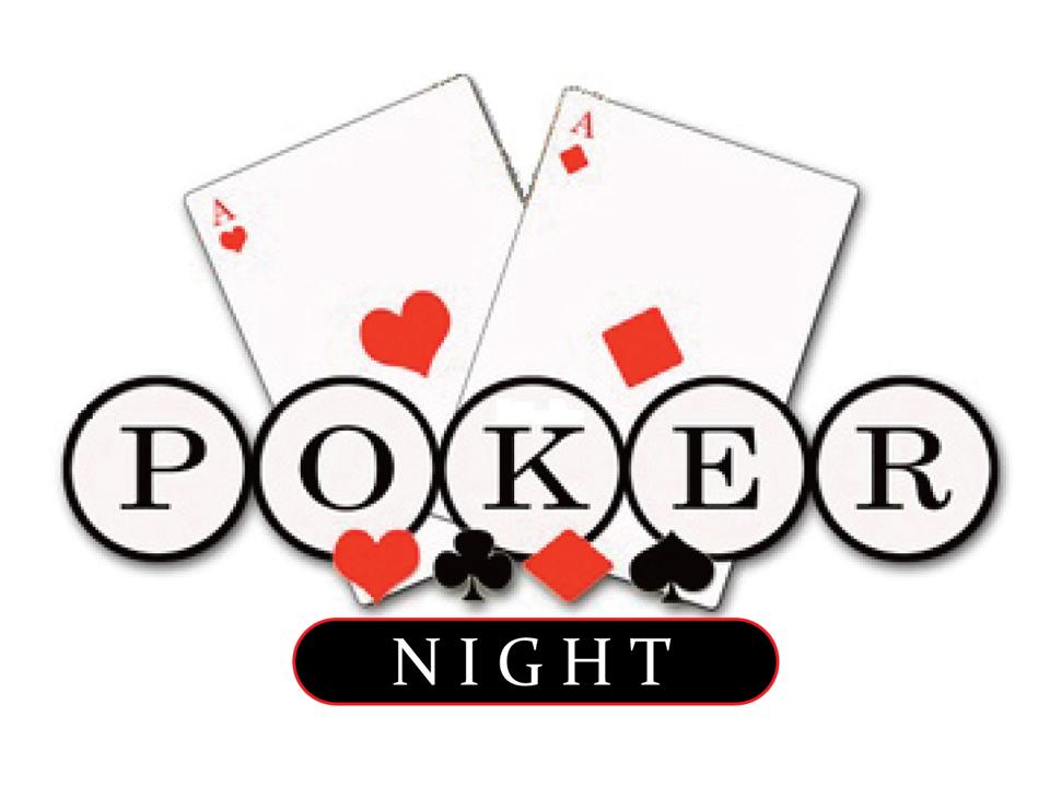 Poker Night Event Logo - Ace Cards & Classic Design
