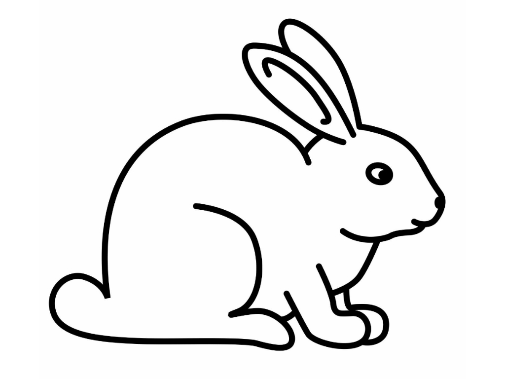 Cute Bunny Rabbit Line Art Vector Stock Vector Royalty Free 1346305511   Shutterstock