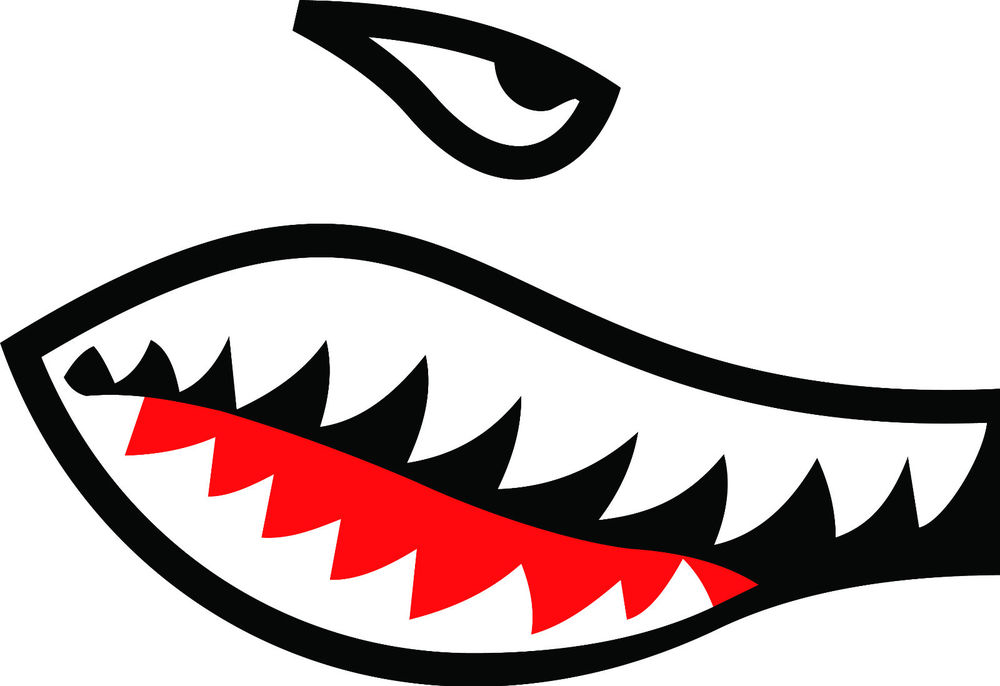 Shark Teeth Decal | eBay