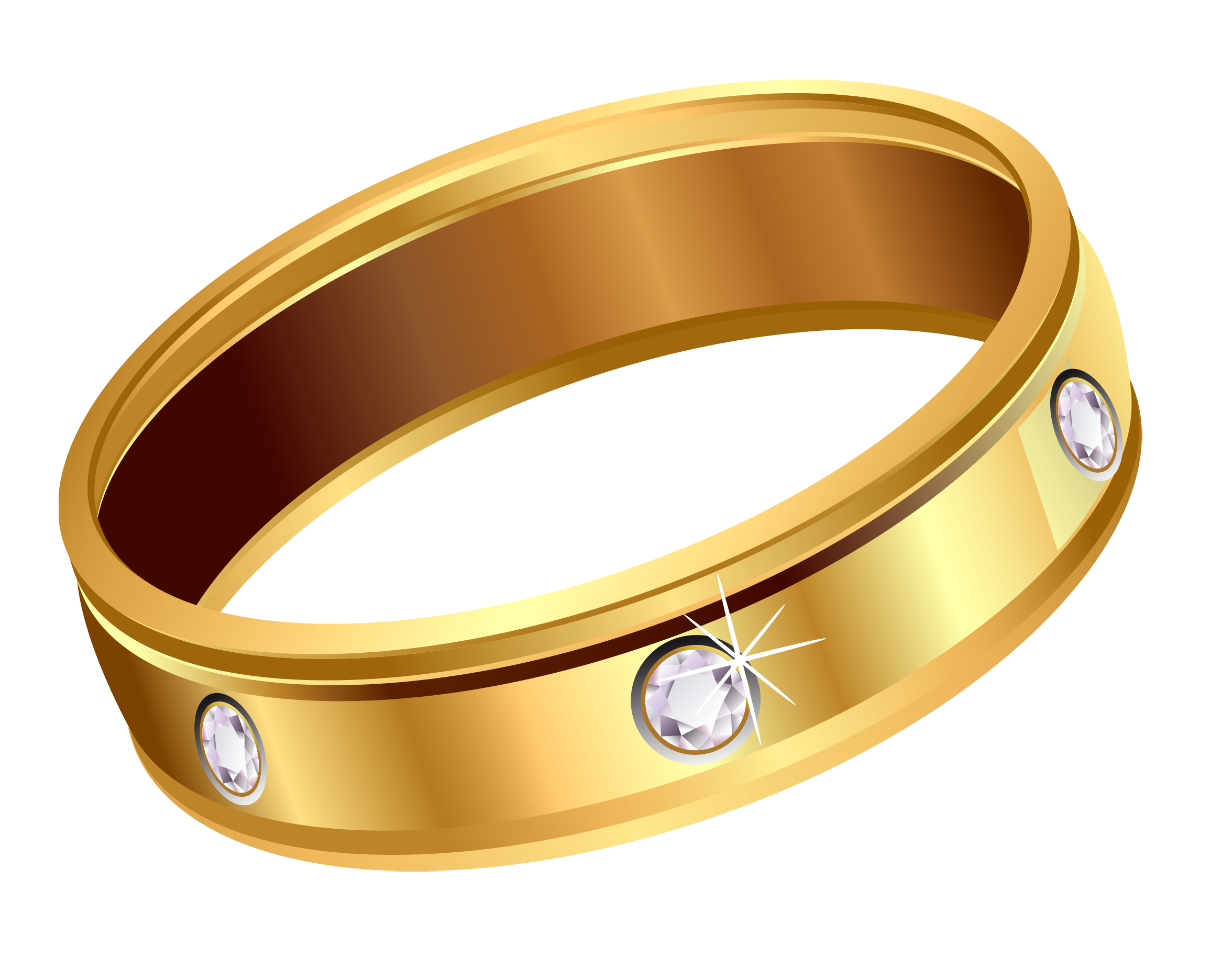 Golden Ring Clipart Background