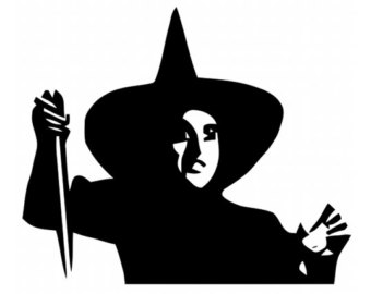 wicked witch of the west melting clipart