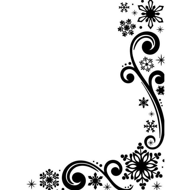 Darice 4.23” x 5.75” Embossing Folders - Snowflake and Scroll 