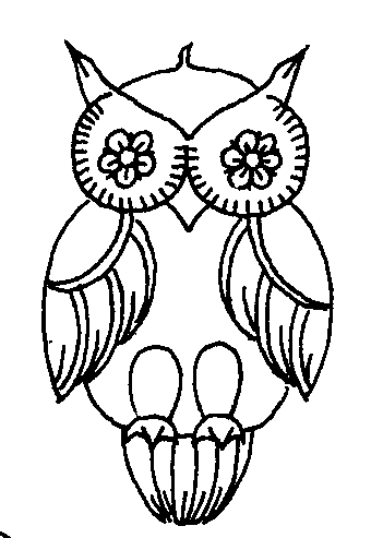Owl Outline Clip Art - Clipart library