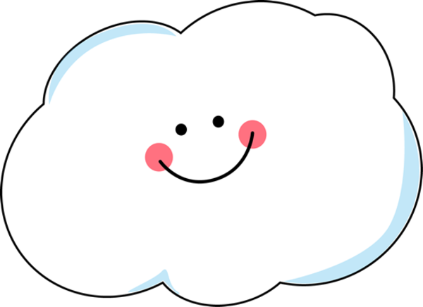 Happy Cloud image - vector clip art online, royalty free  public 