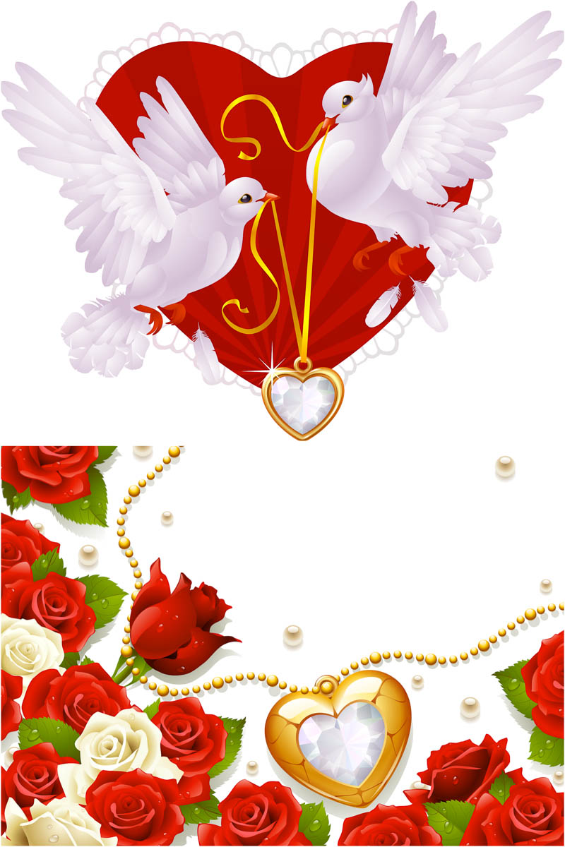 red wedding background design - Clip Art Library