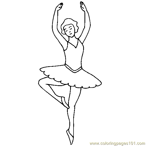 Ballerina Coloring Pages Printable | free printable coloring page 
