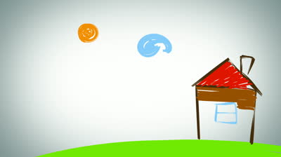 Simple Hand-Drawn House Illustration - Whimsical Home Design Concept