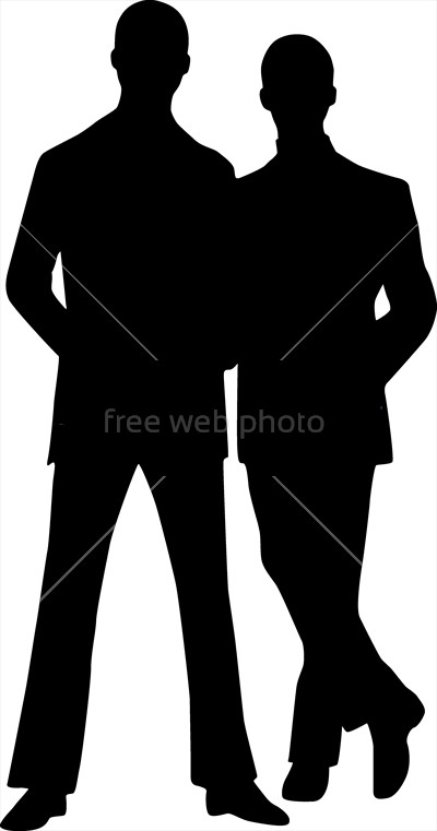 Silhouette fashion men :: Photo 3936 :: Download from FreeWebPhoto.com