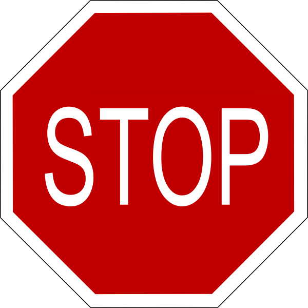 Stop Sign 1 clip art - vector clip art online, royalty free 