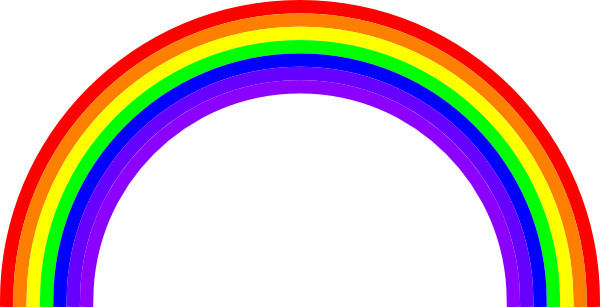 Rainbow clip art - vector clip art online, royalty free  public 