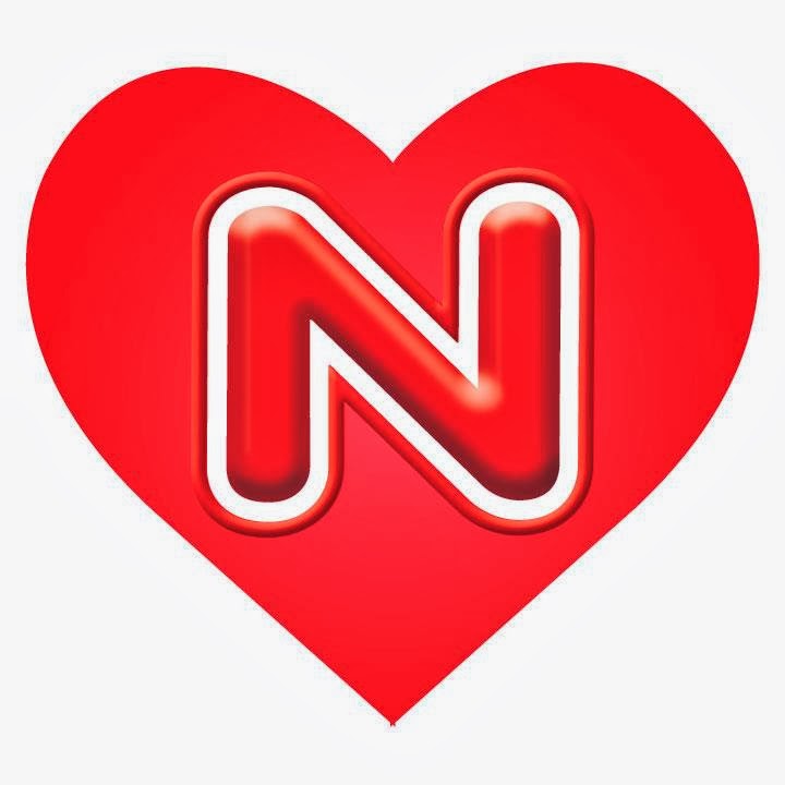 Heart with Letter N - Symbol of Love and Brand Identity