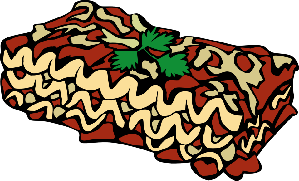 Public Domain Clip Art Image | Fast Food, Lunch-Dinner, Lasagna 