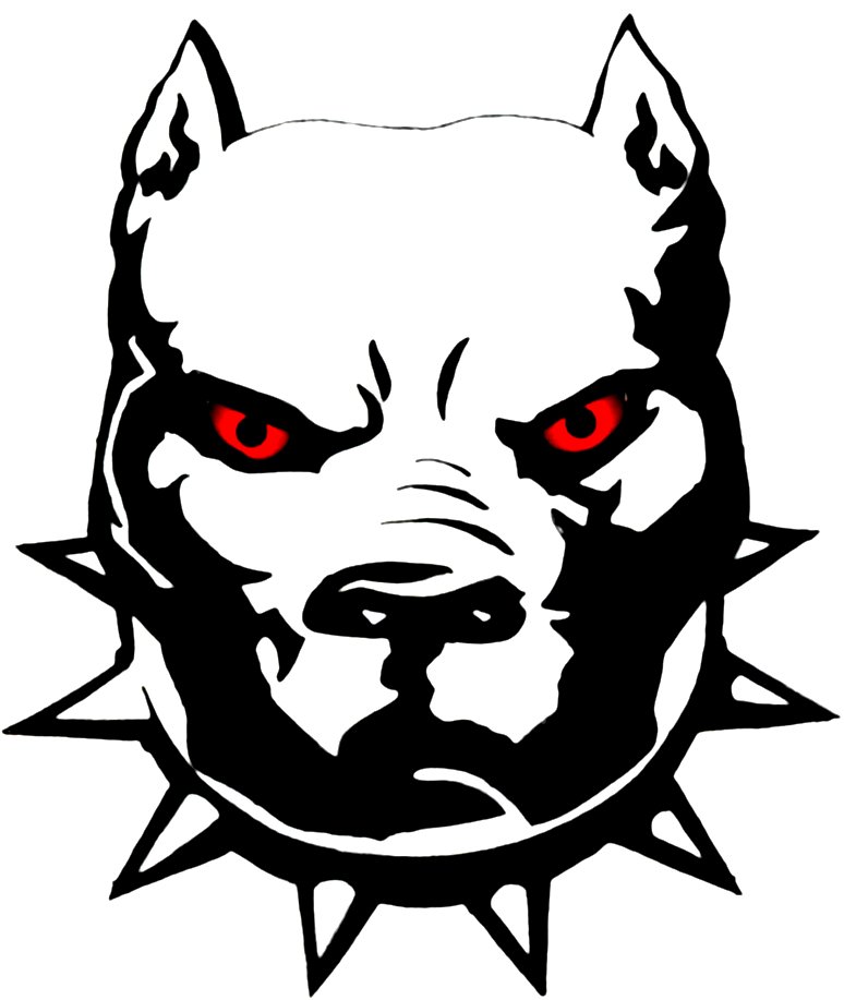 Pitbull with Red Eyes Sticker, Love a Bull Pitbull Sticker, Oval 