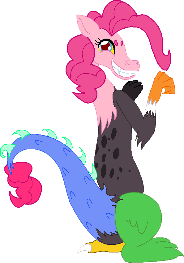 Pinkie Pie Hybrid Creature - Mythical Pony-Dragon-Bird Fusion Art