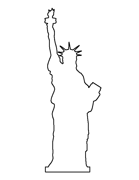 Statue of Liberty Template | Templates | Clipart library