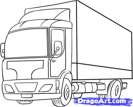 Hand Drawn, Cartoon, Sketch Illustration Of Small Truck Royalty Free SVG,  Cliparts, Vectors, and Stock Illustration. Image 27909715.