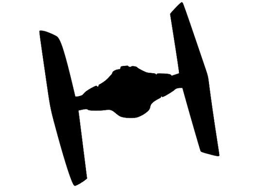 tie fighter silhouette - Clip Art Library