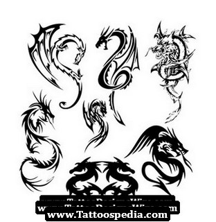 simple feminine dragon tattoo designs - Clip Art Library