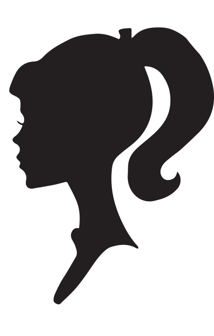 male profile silhouette Clipart