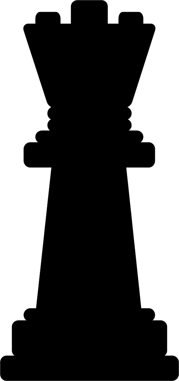 black chess bishop - vector Clip Art
