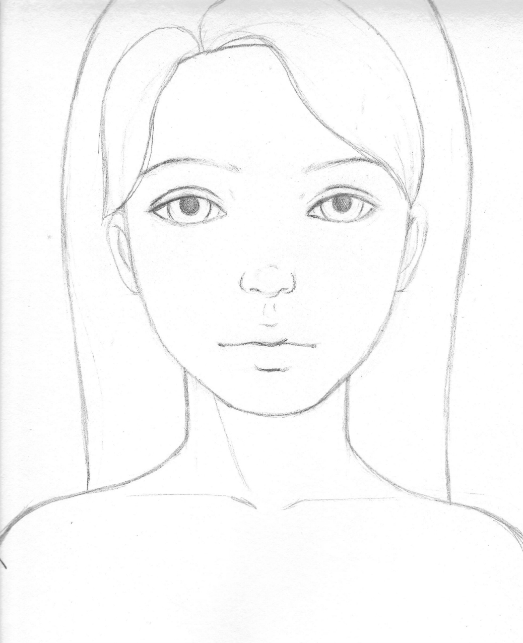 Details 143+ girl face drawing easy latest - vietkidsiq.edu.vn