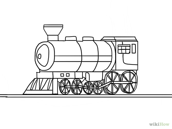 How to Draw Train Drawing Step by step for beginners  Indian old train   Steam engine train Drawing  YouTube