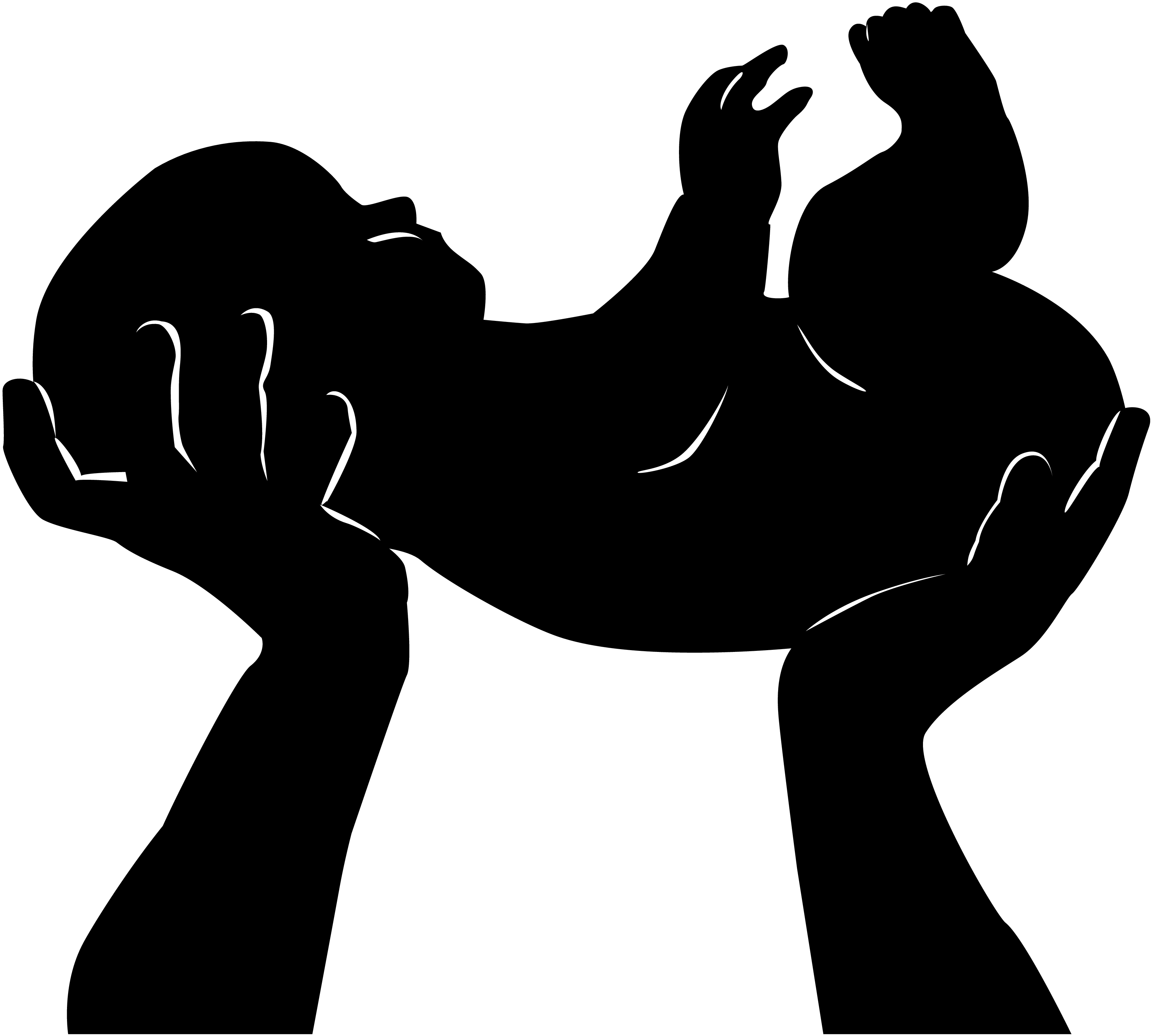Baby Silhouette Clip Art - Clipart library