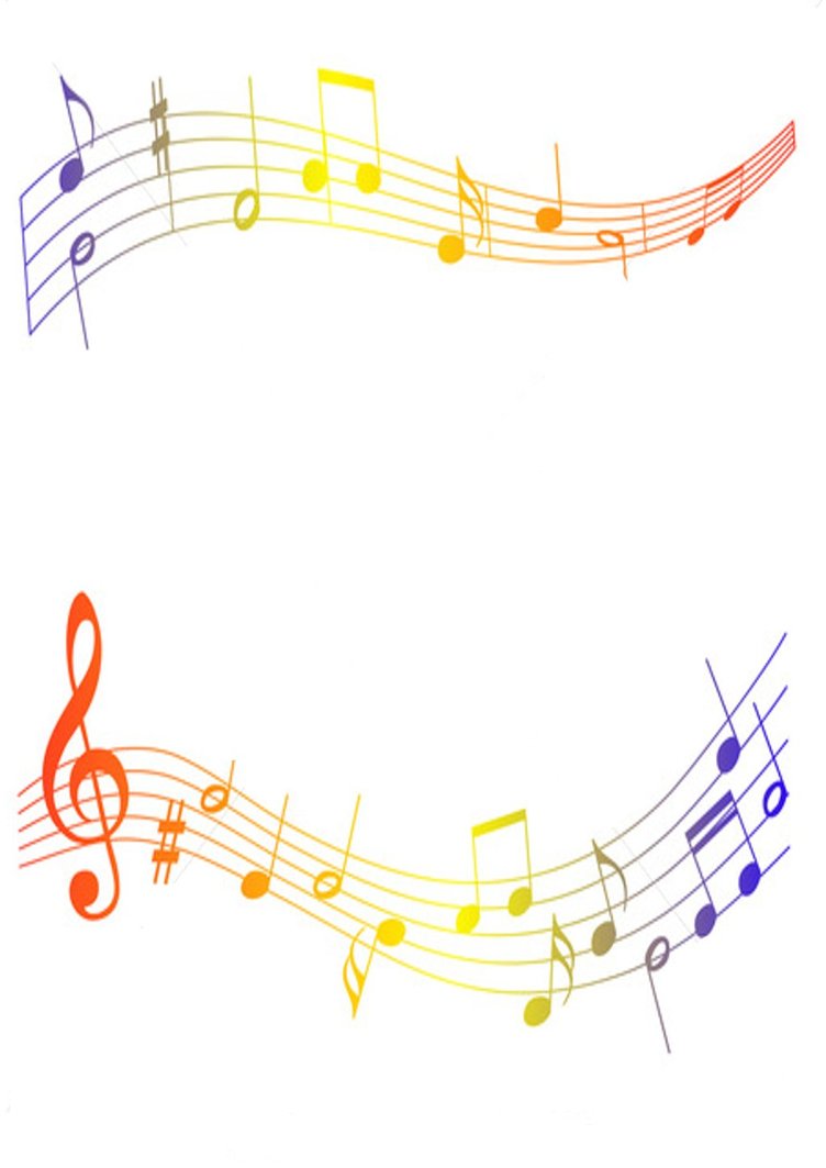 musical notes border clip art free