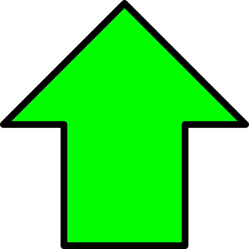 Green Up Arrow Icon - Download SVG/PNG for UI, Web, and Print Use